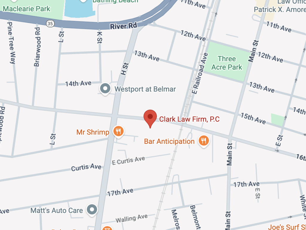 Clark Law Firm, PC (Main Location) 811 Sixteenth Avenue Belmar, New Jersey 07719